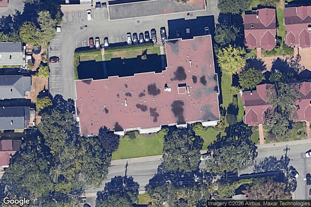Aerial view of 105 – 2100 Granite St, Oak Bay