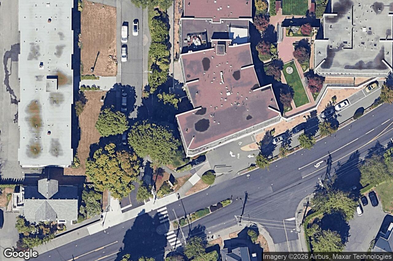 Aerial view of 414 – 1419 Stadacona Ave, Victoria