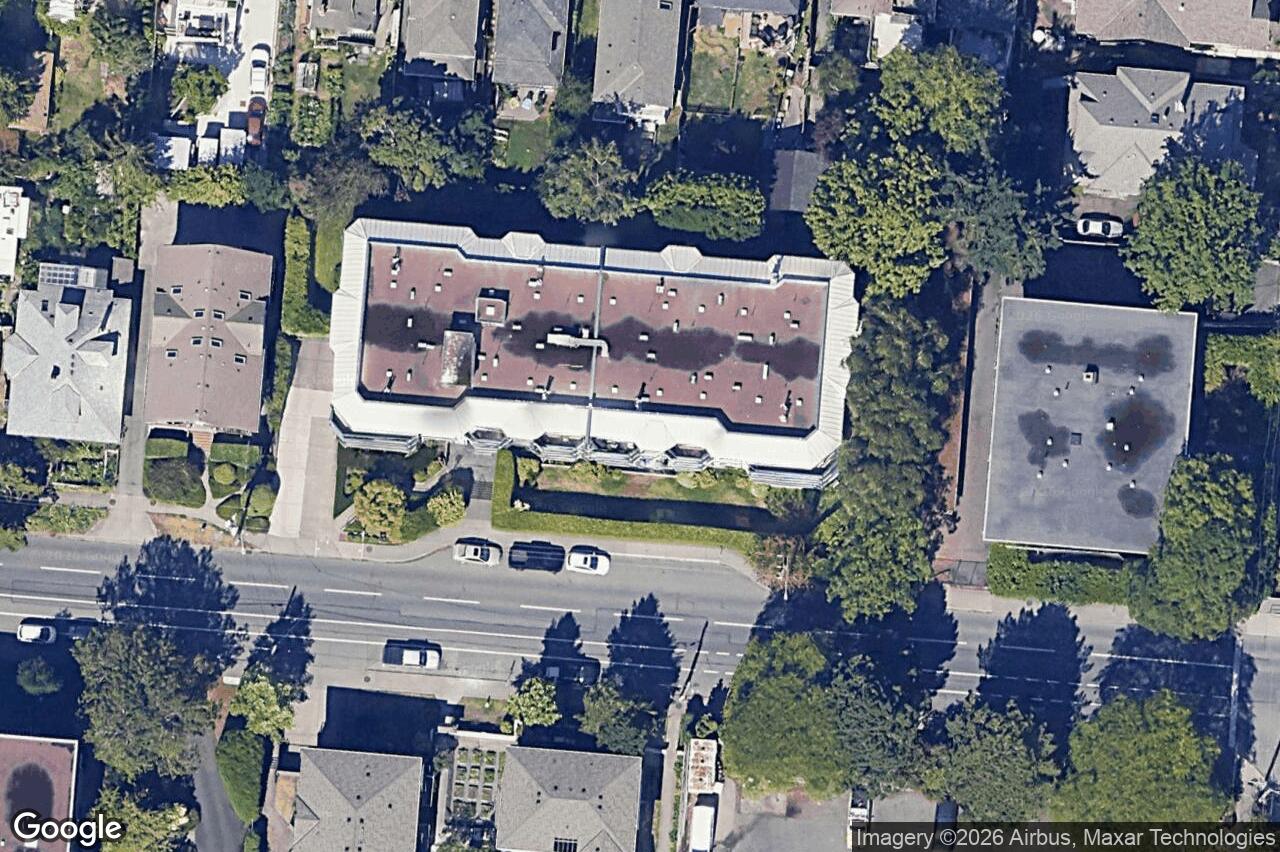 Aerial view of 201 – 1270 Johnson St, Victoria