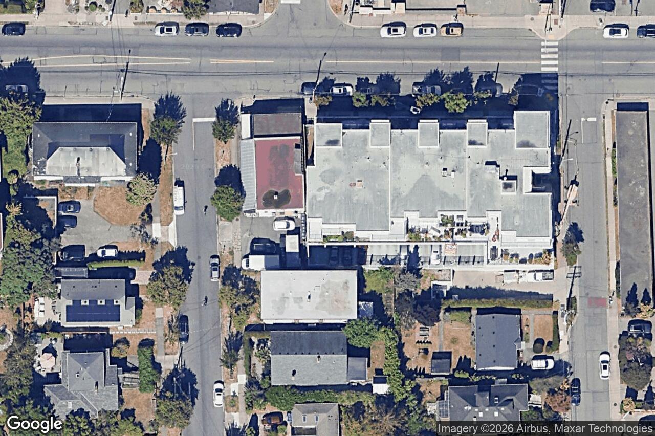 Aerial view of 206 – 1831 Oak Bay Ave, Victoria