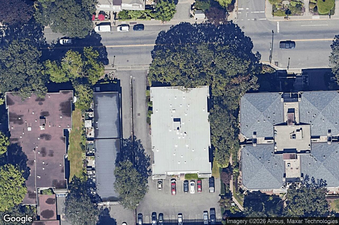 Aerial view of 105 – 2125 Oak Bay Ave, Oak Bay