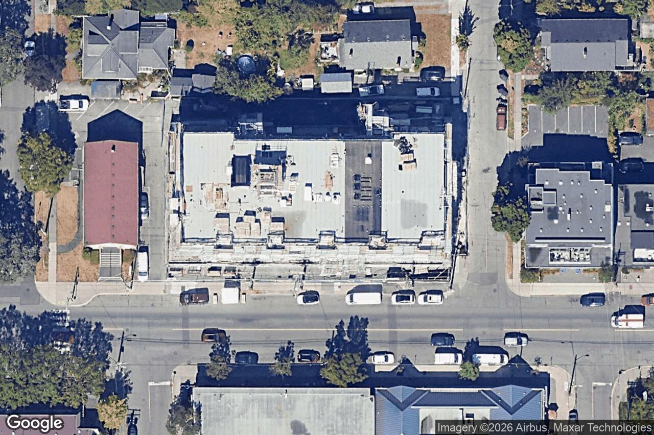 Aerial view of 405 – 1916 Oak Bay Ave, Victoria