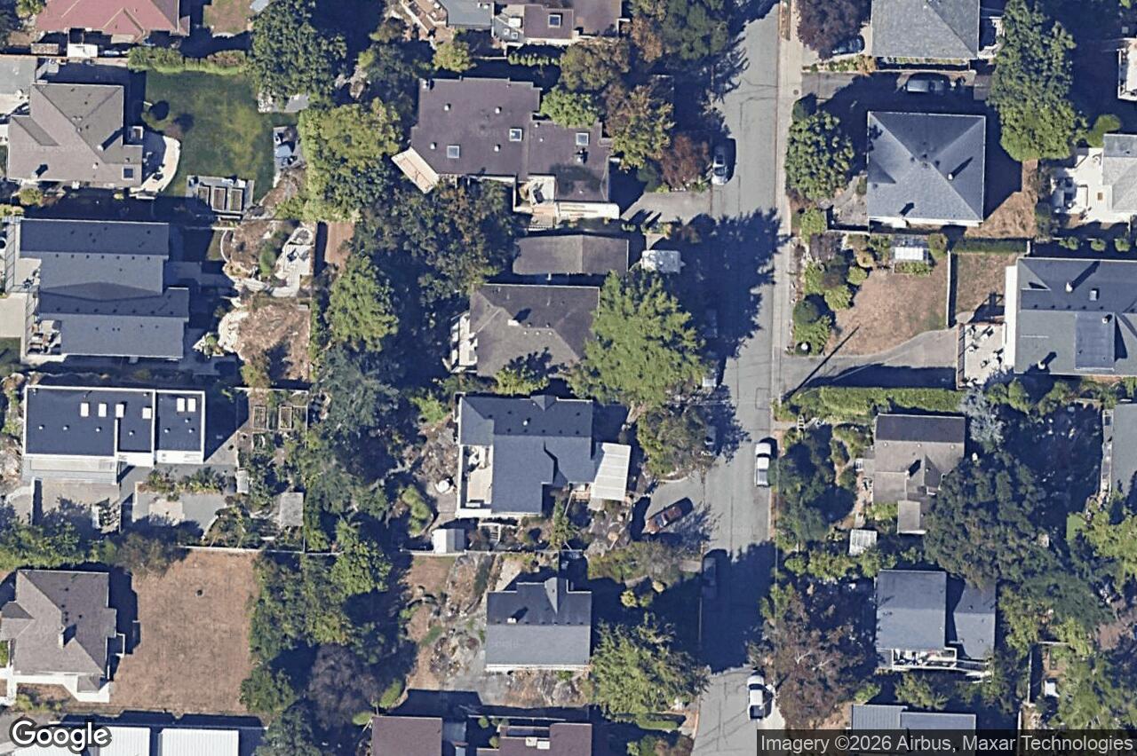 Aerial view of 464 Nelson St, Esquimalt
