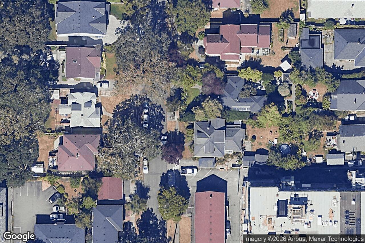 Aerial view of 1525 Davie St, Victoria