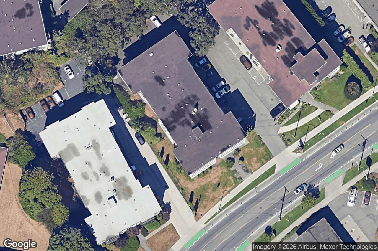 Aerial view of 1670 Fort St, Victoria
