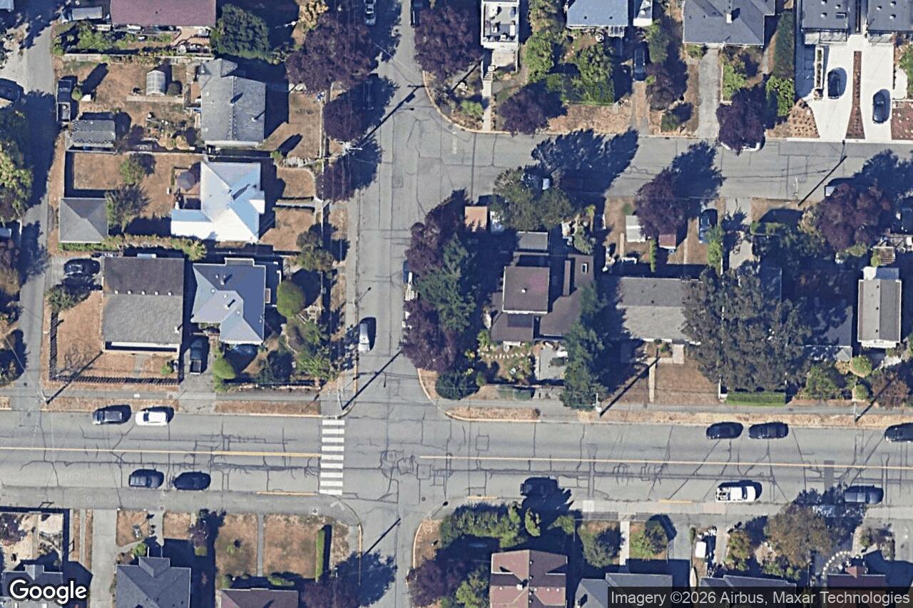 Aerial view of 1342 Wood St, Esquimalt