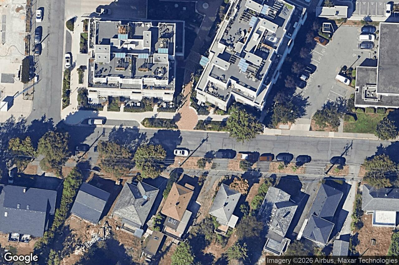 Aerial view of 107 – 1216 Carlisle Ave, Esquimalt