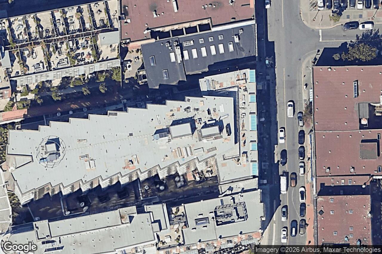 Aerial view of 601 – 1628 Store St, Victoria