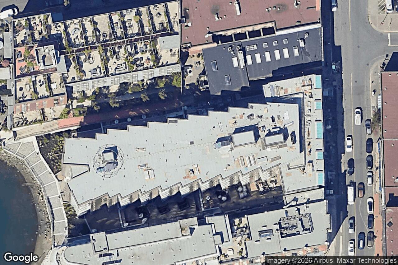 Aerial view of 502 – 1628 Store St, Victoria