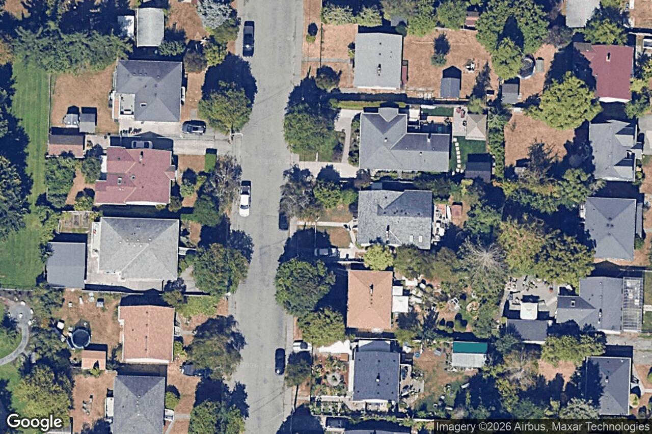 Aerial view of 1737 Amphion St, Victoria