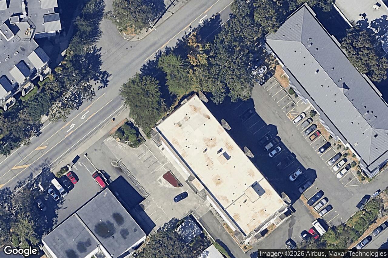 Aerial view of 202 – 929 Esquimalt Rd, Esquimalt