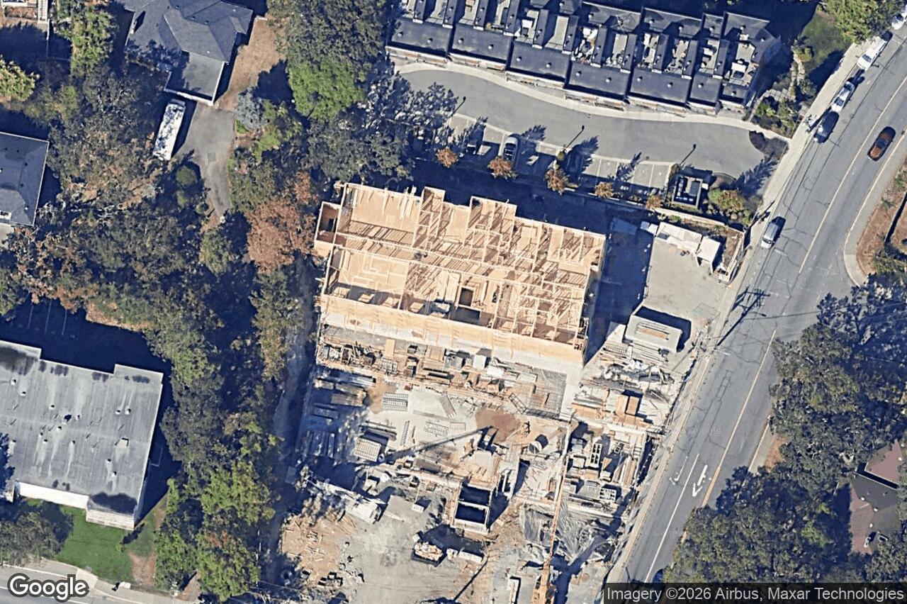 Aerial view of 308 – 610 Lampson St, Esquimalt