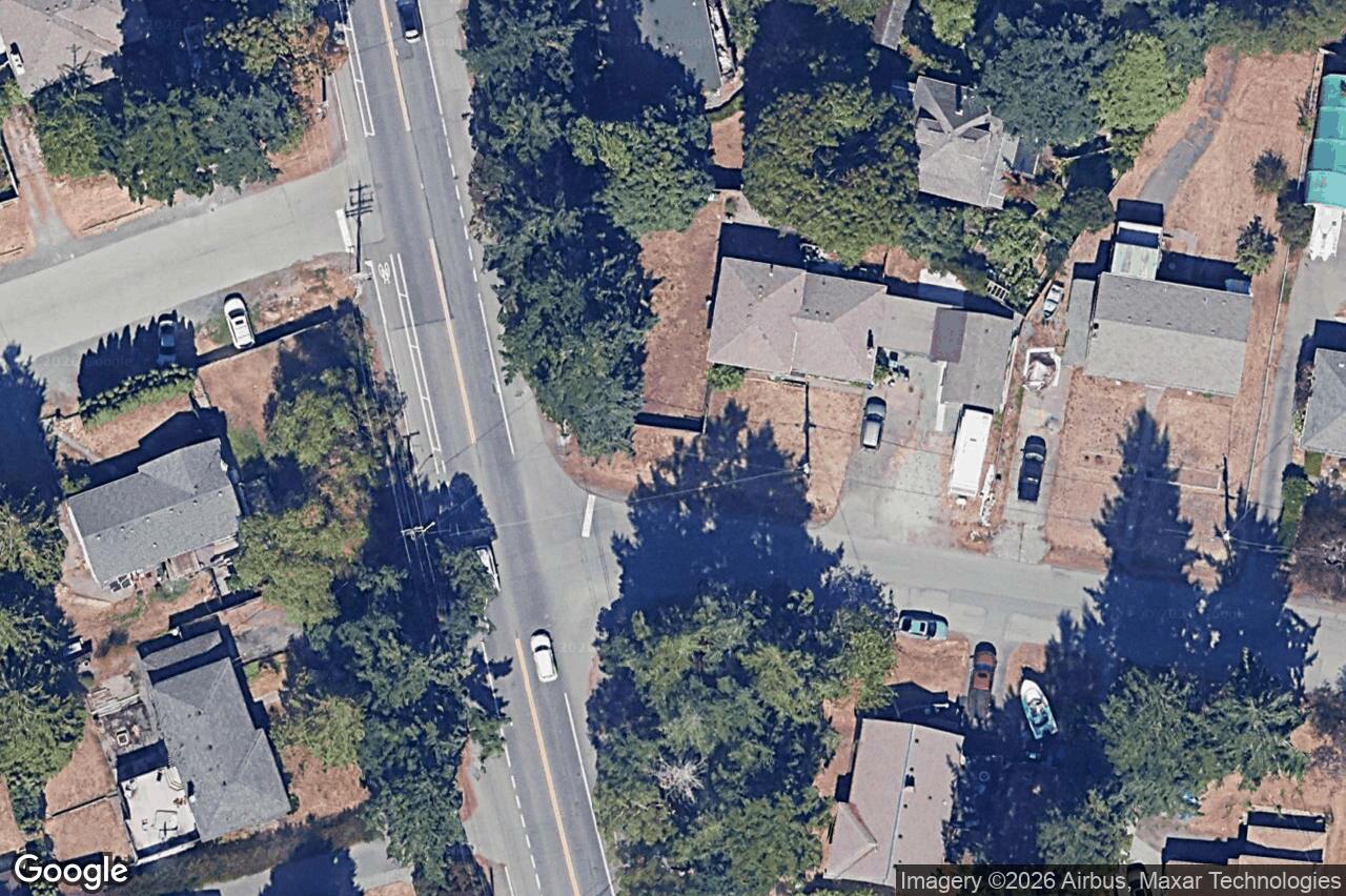 Aerial view of 598 Cedarcrest Dr, Colwood