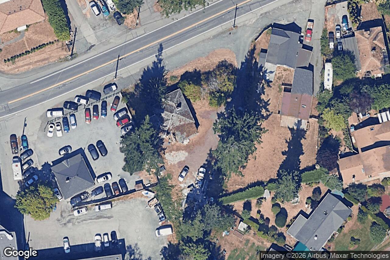 Aerial view of 2639 &2645 Sooke Rd, Langford