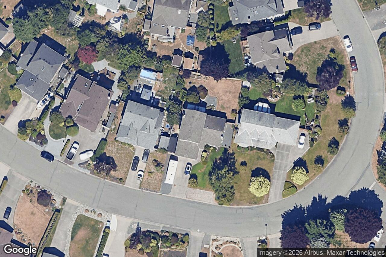 Aerial view of 3137 Antrobus Cres, Colwood