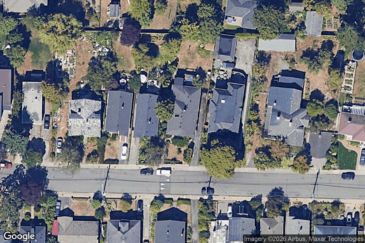 Aerial view of 1730 Haultain St, Victoria