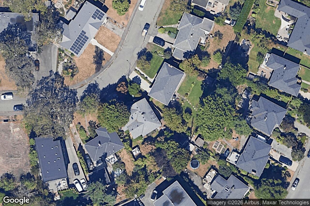 Aerial view of 2519 Wootton Cres, Oak Bay