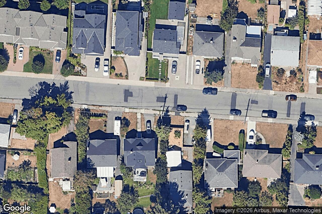 Aerial view of 1804 Newton St, Saanich