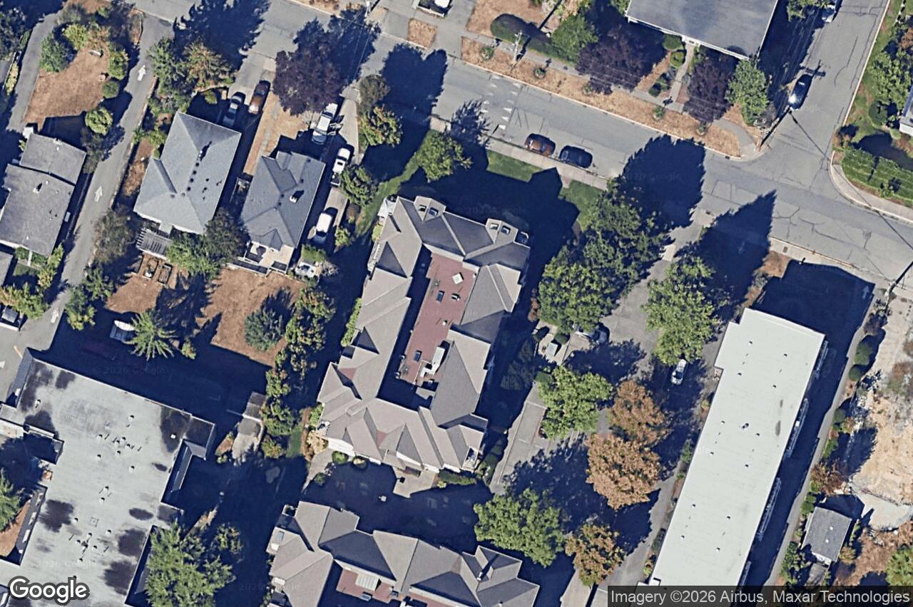 Aerial view of 206 – 837 Selkirk Ave, Esquimalt