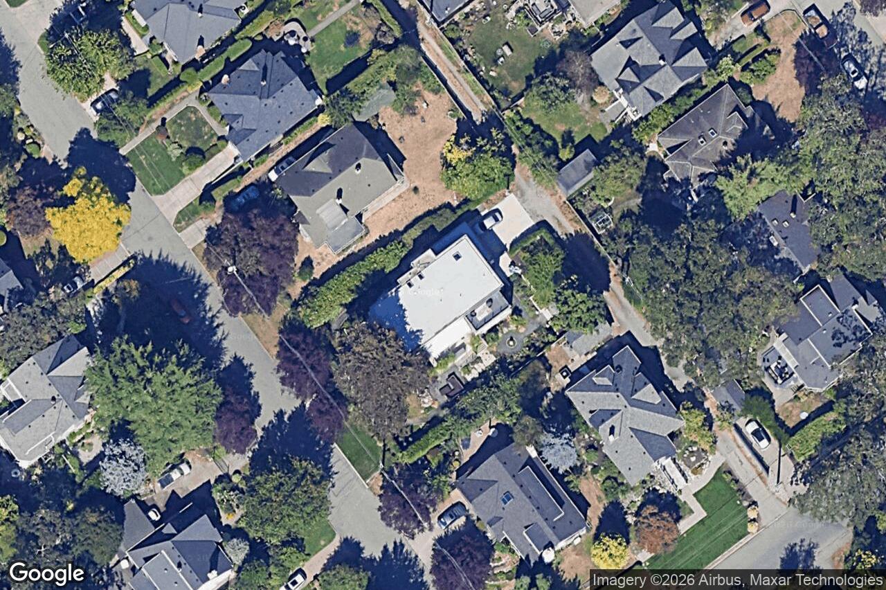 Aerial view of 2816 Burdick Ave, Oak Bay