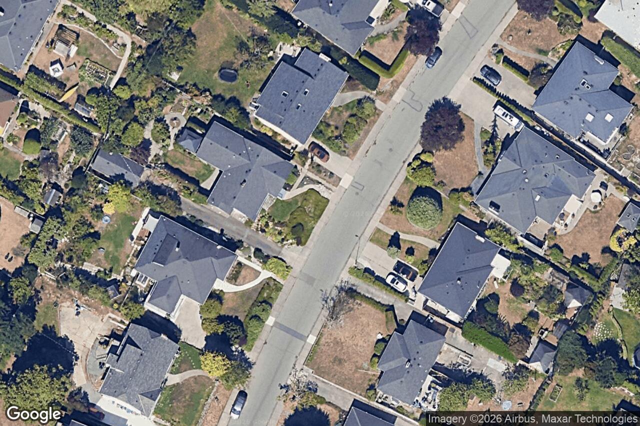 Aerial view of 3026 Larkdowne Rd, Oak Bay
