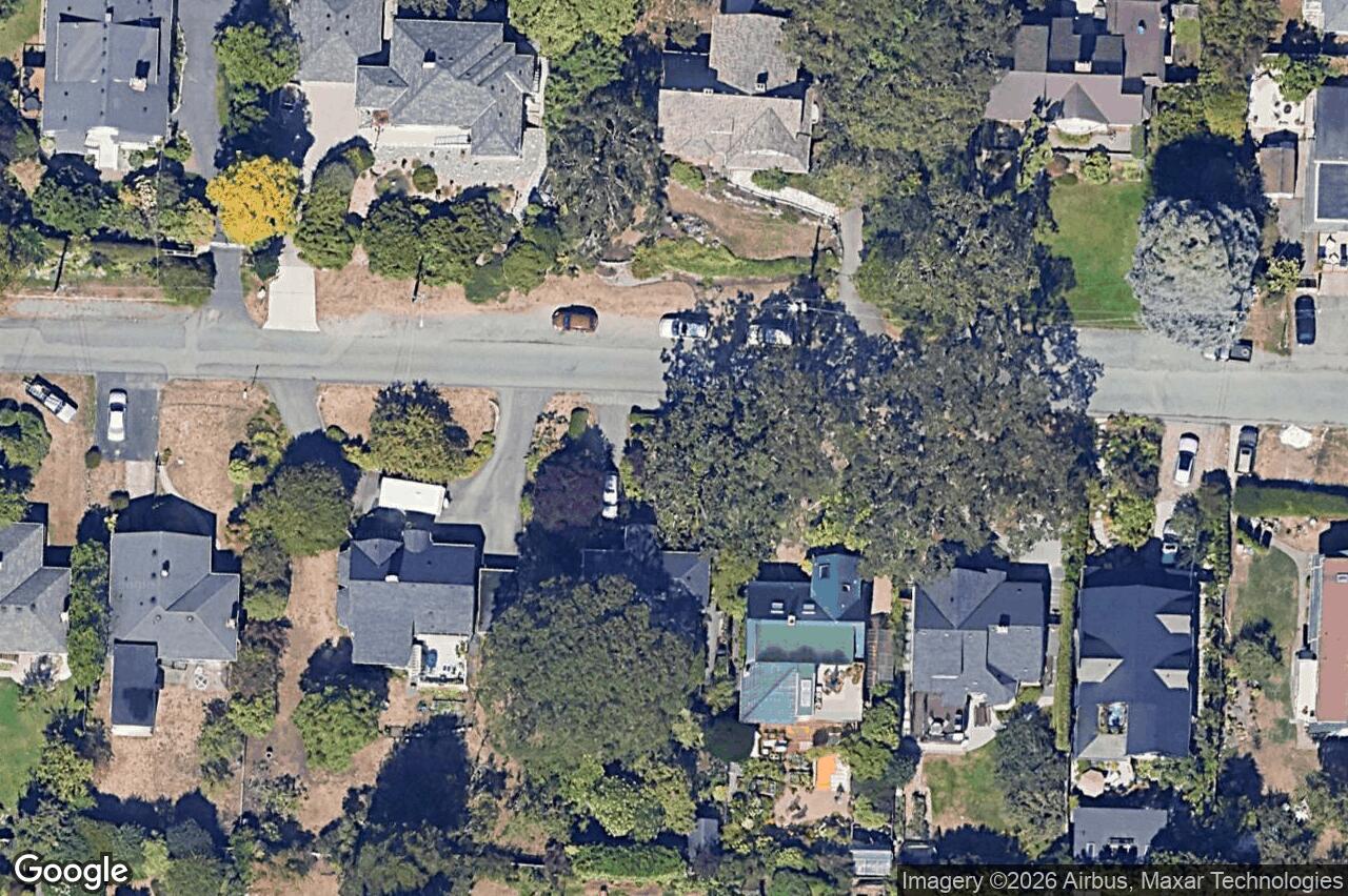 Aerial view of 1961 Watson St, Saanich