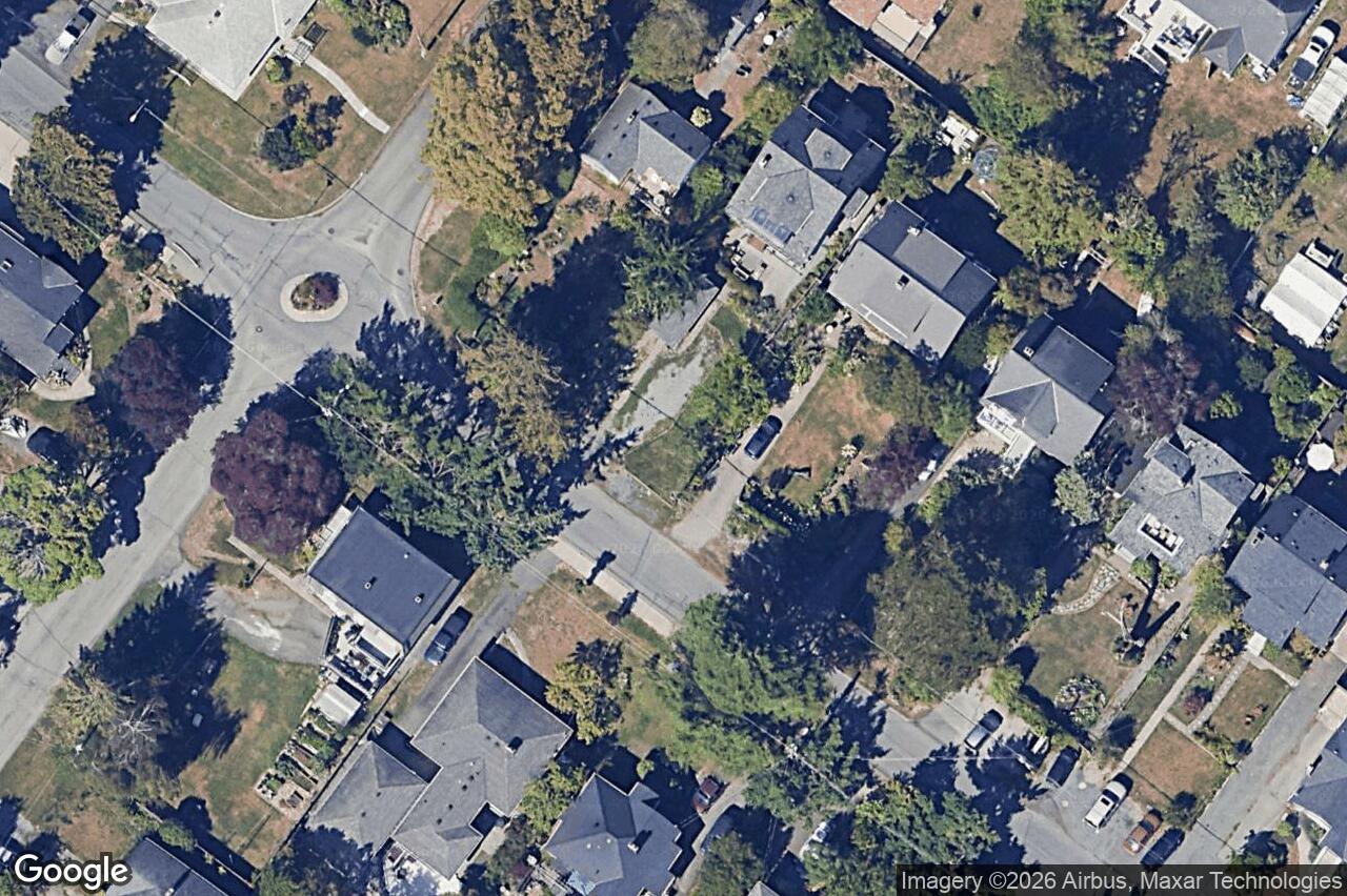 Aerial view of 90 Obed Ave, Saanich