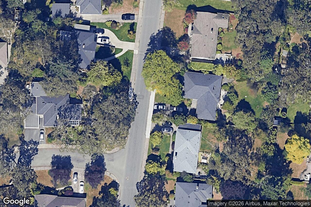 Aerial view of 3171 Henderson Rd, Oak Bay