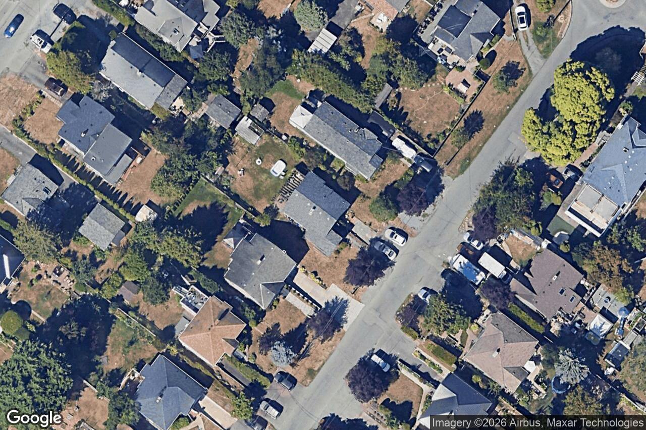 Aerial view of 3074 Earl Grey St, Saanich