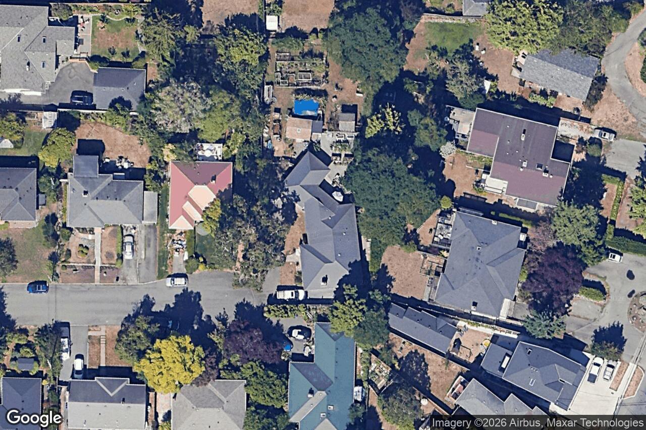 Aerial view of 1790 Keith Pl, Saanich