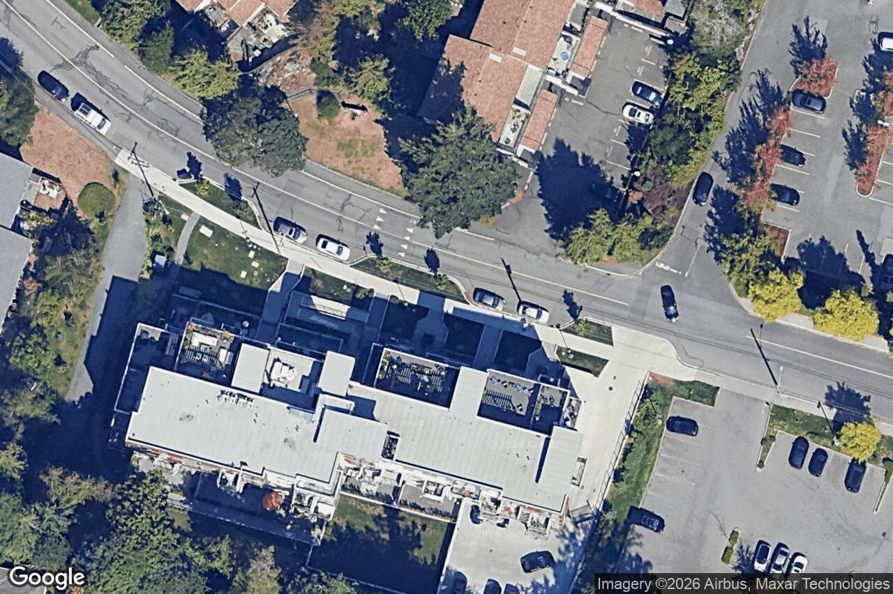 Aerial view of 306 – 1450 Glentana Rd, View Royal