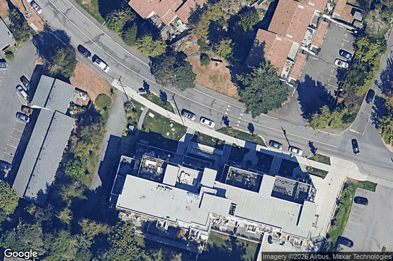 Aerial view of 306 – 1450 Glentana Rd, View Royal