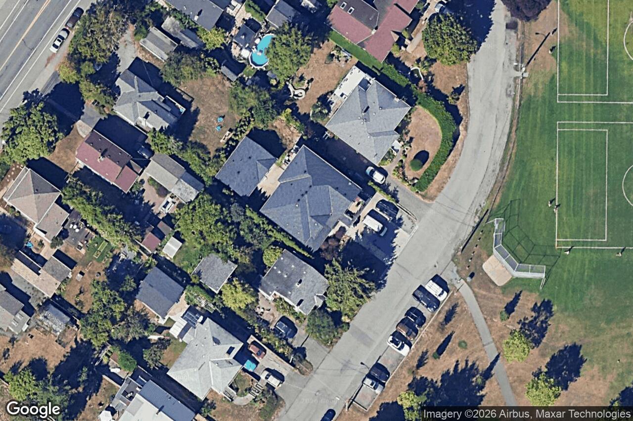 Aerial view of 3264 Irma St, Saanich