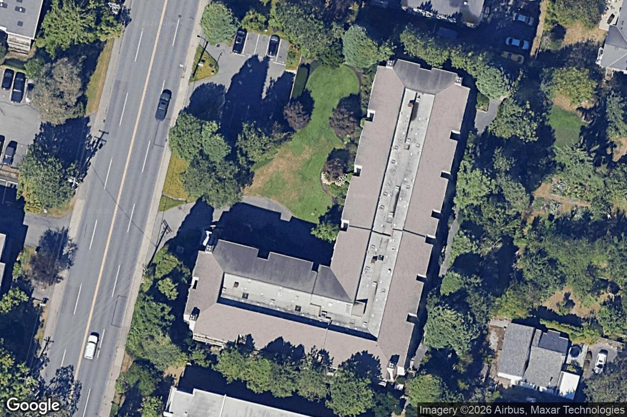 Aerial view of 215 – 3277 Quadra St, Saanich