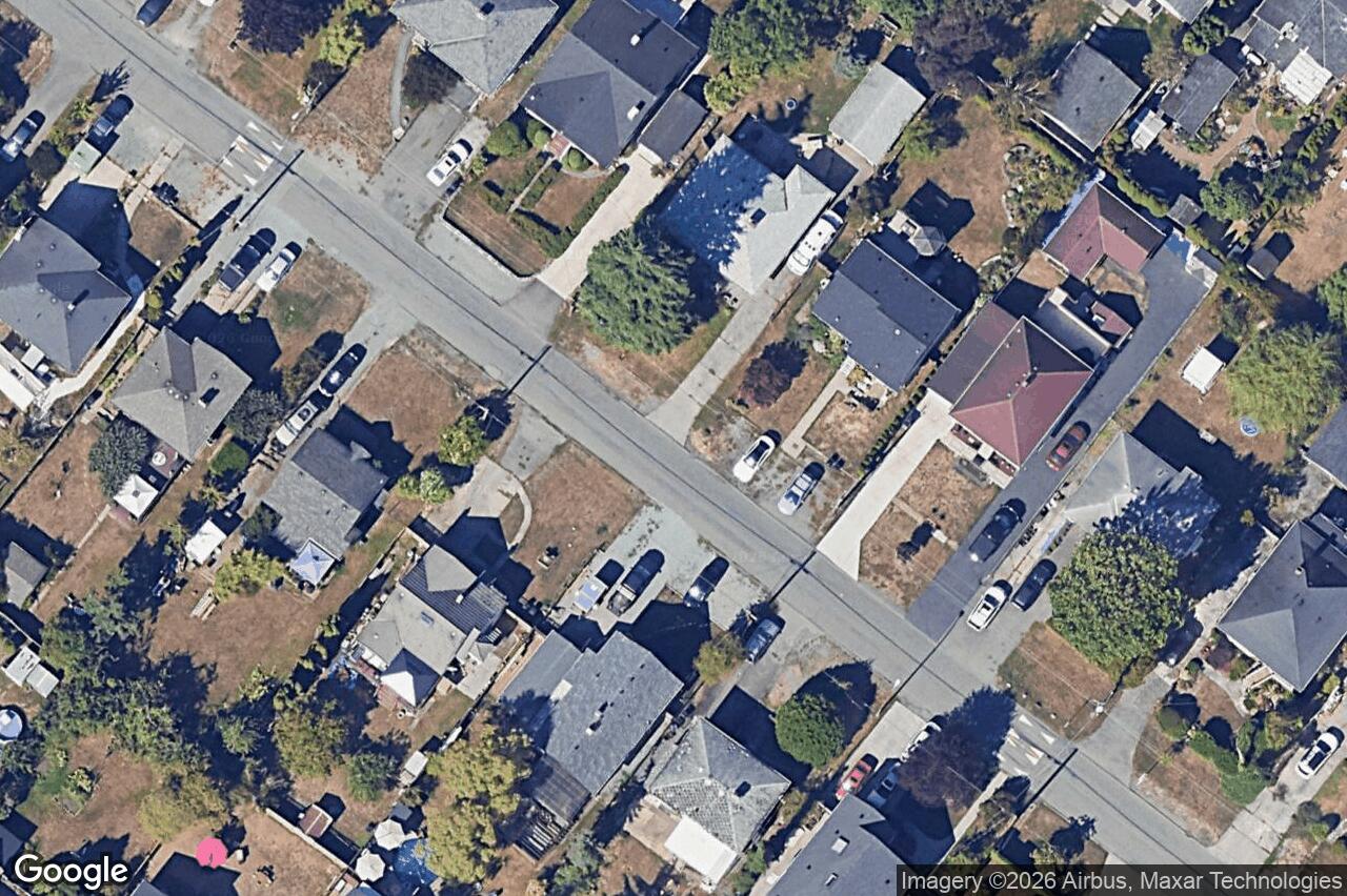 Aerial view of 444 Walter Ave, Saanich