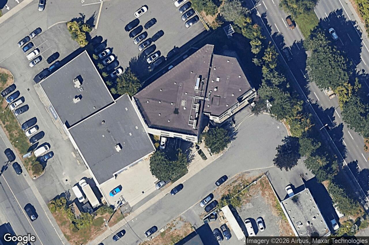 Aerial view of 202 – 830 Shamrock St, Saanich