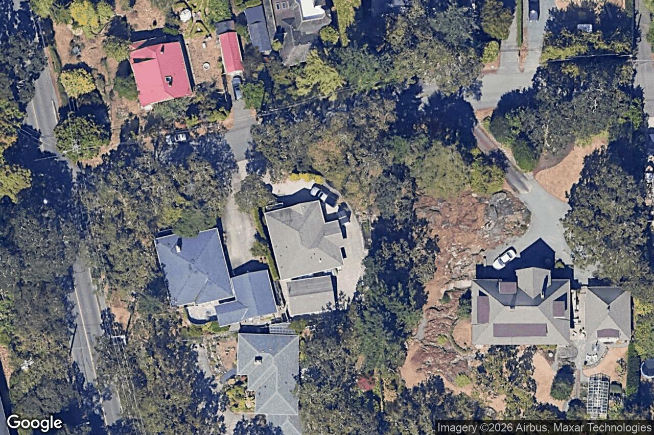 Aerial view of 1903 Woodley Rd, Saanich