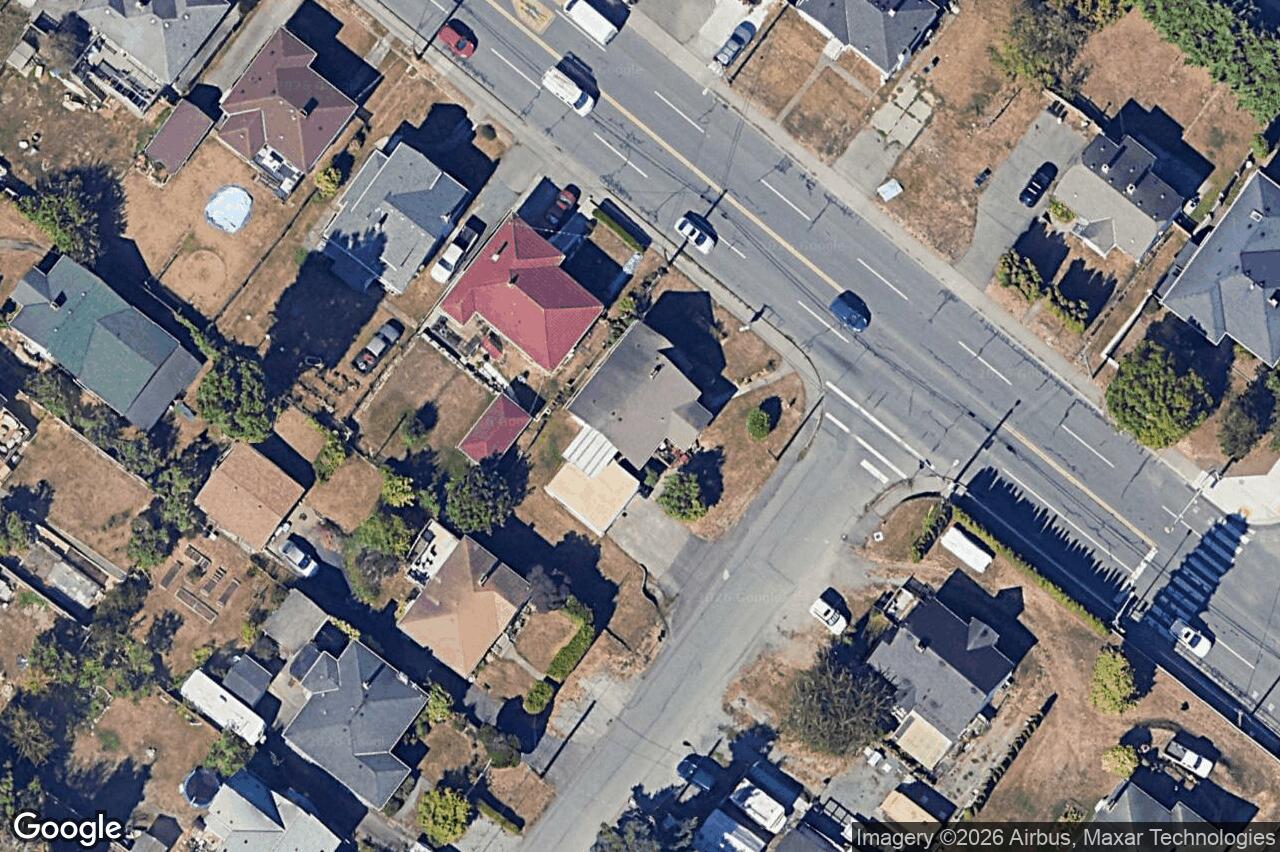Aerial view of 201 Burnside Rd, Saanich