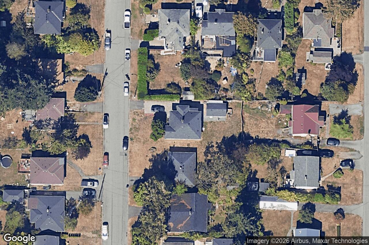 Aerial view of 3337 Kingsley St, Saanich