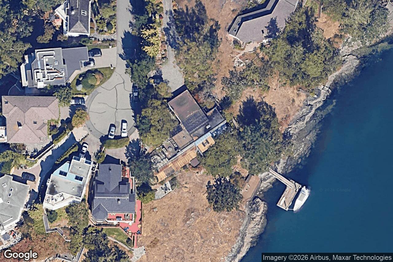 Aerial view of 314 Bessborough Ave, View Royal