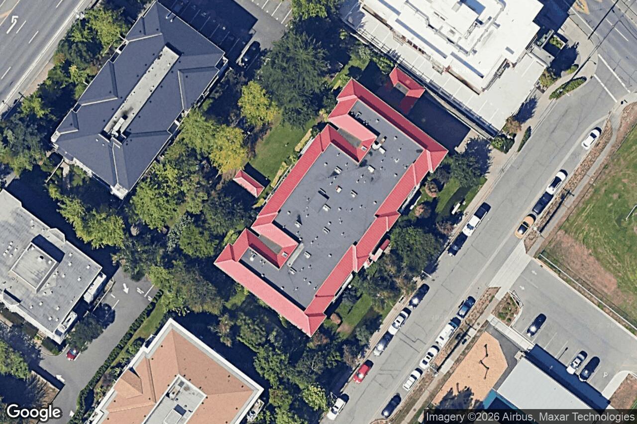 Aerial view of 103 – 3180 Albina St, Saanich