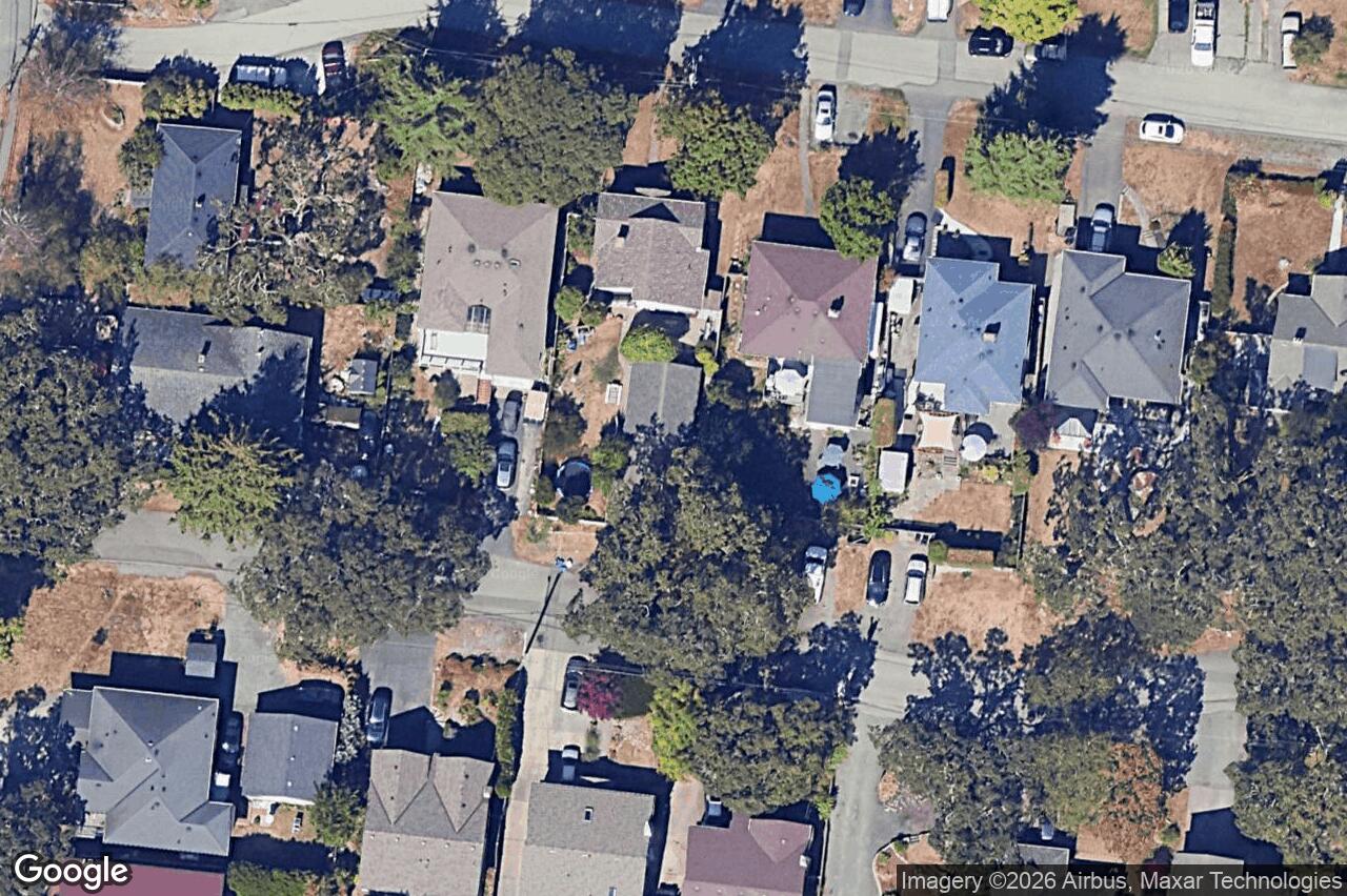 Aerial view of 1283 Holloway St, Saanich
