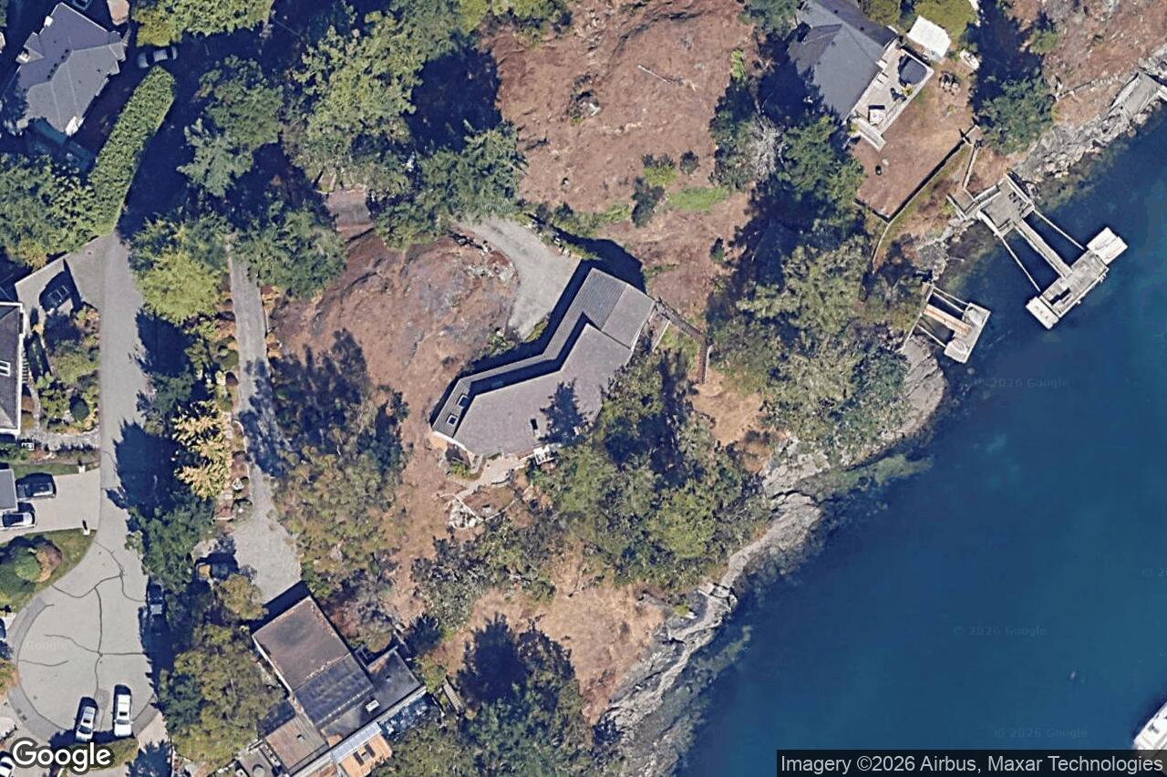 Aerial view of 312 Bessborough Ave, View Royal
