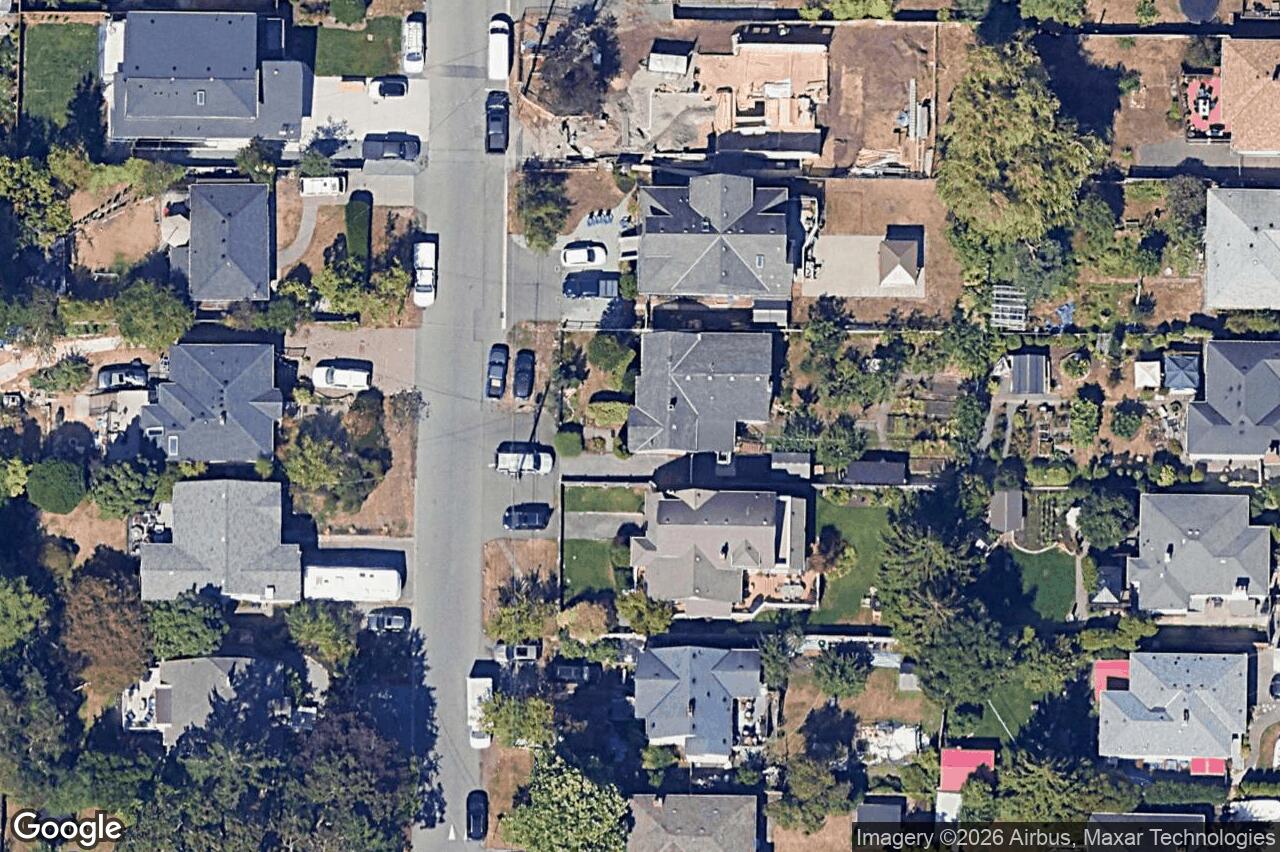 Aerial view of 3329 Doncaster Dr, Saanich