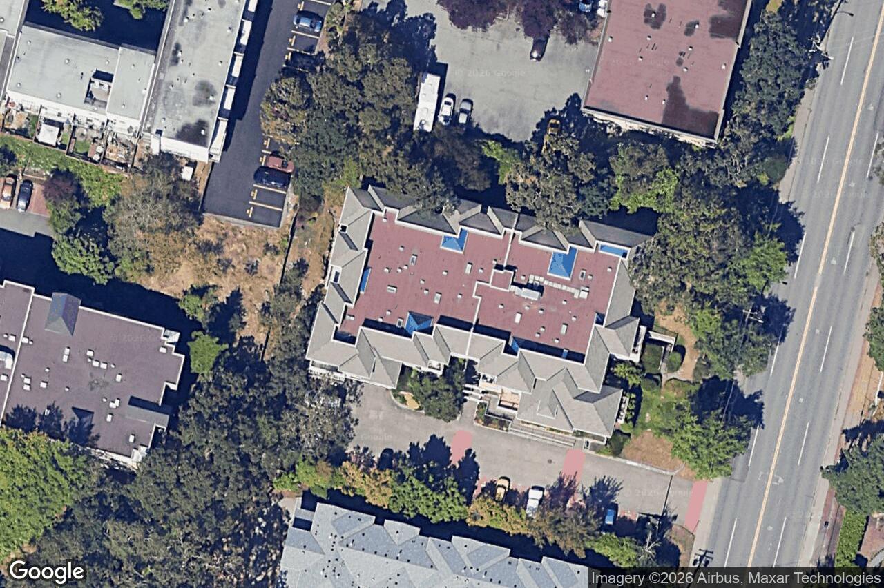 Aerial view of 101 – 3400 Quadra St, Saanich