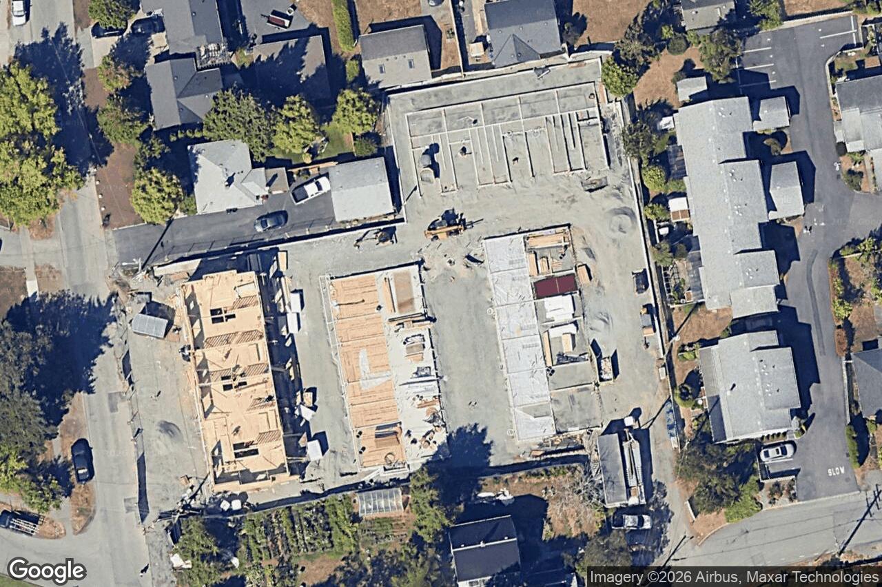 Aerial view of TH14 – 3450 Whittier Ave, Saanich