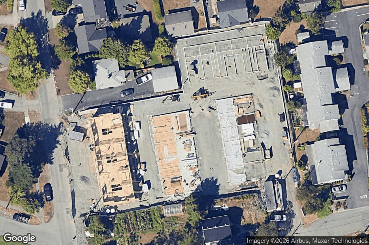 Aerial view of TH17 – 3450 Whittier Ave, Saanich