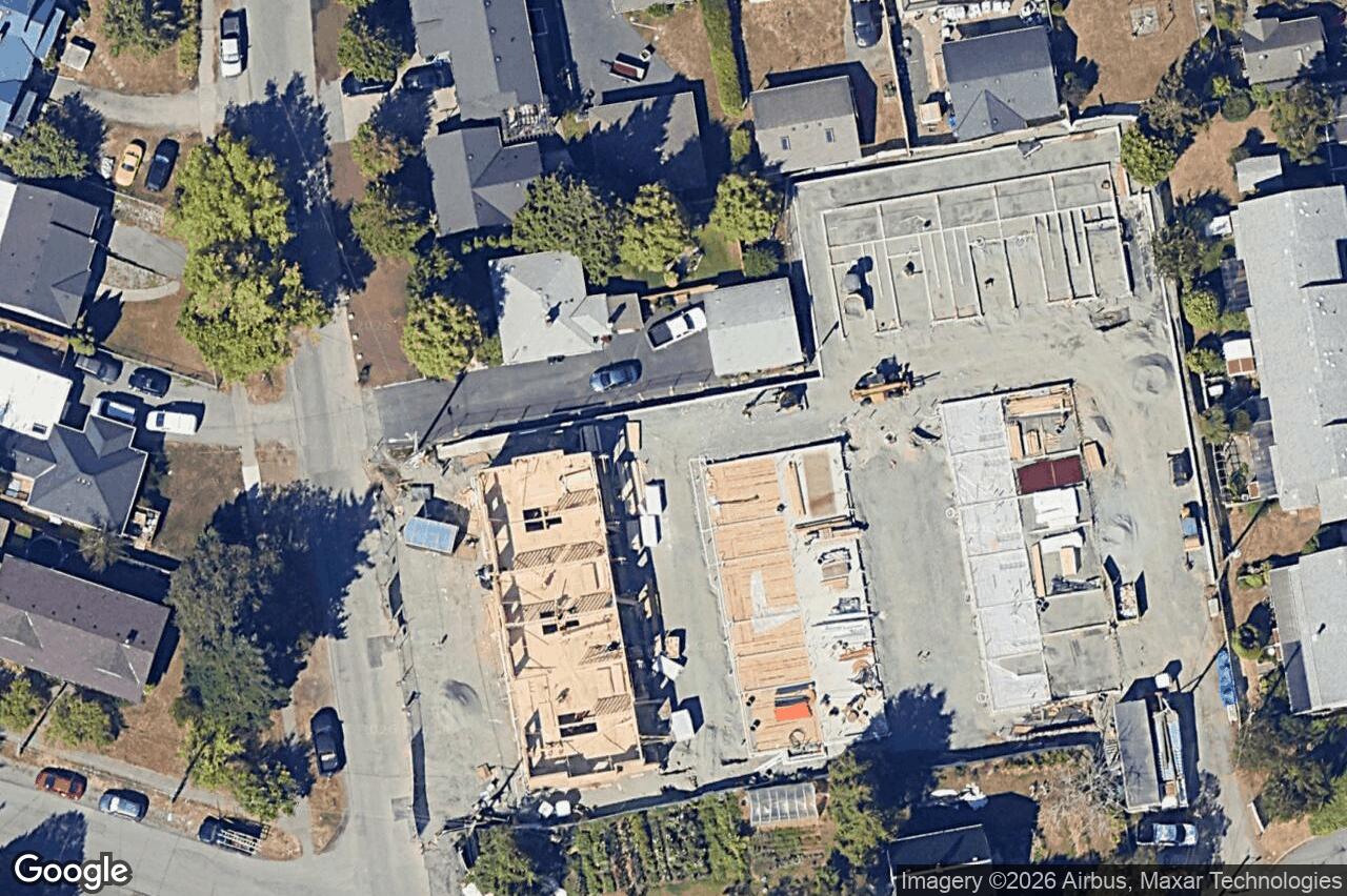 Aerial view of TH9 – 3450 Whittier Ave, Saanich