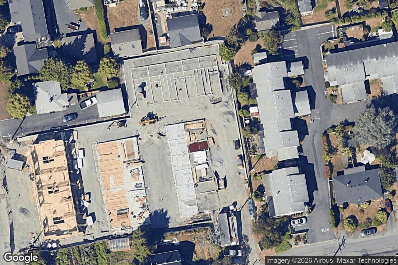 Aerial view of TH22 – 3450 Whittier Ave, Saanich