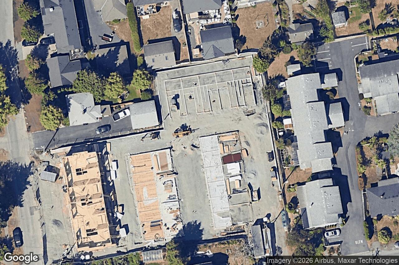 Aerial view of TH21 – 3450 Whittier Ave, Saanich